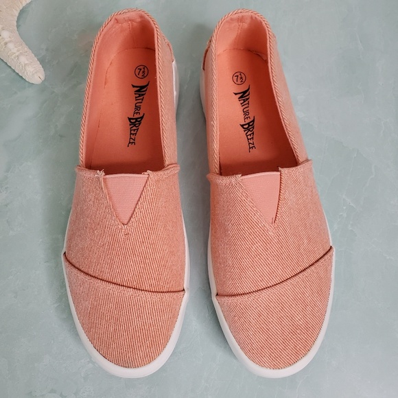 NEW Nature Breeze Blush Slip On Sneakers - Picture 3 of 5